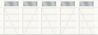 V Layout, Plank Base - 5 bays